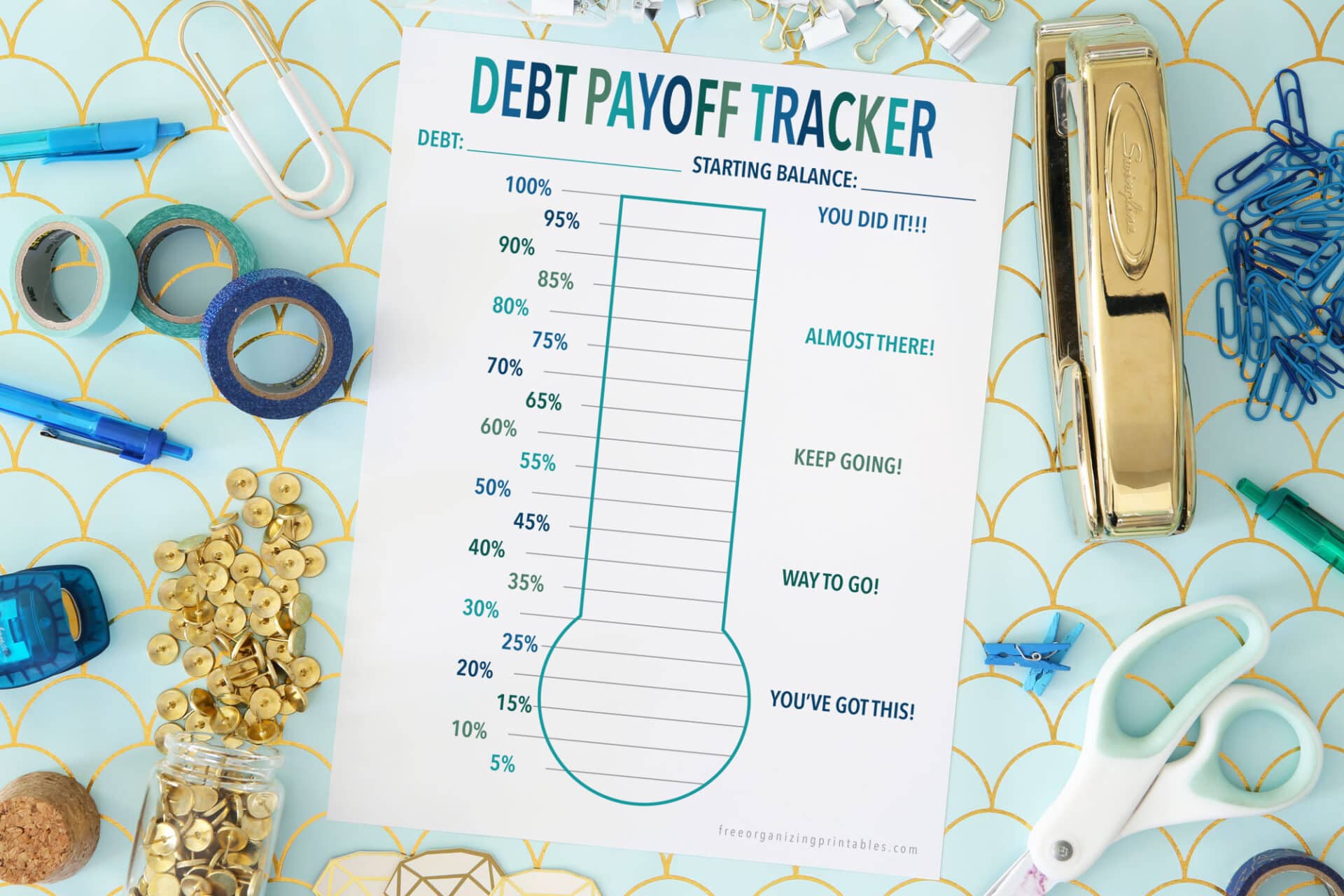 5+ free debt payoff tracker printables | free organizing printables